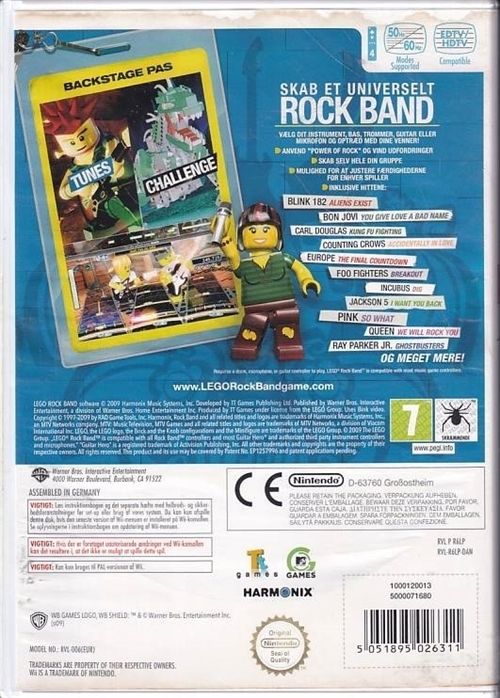 Lego Rock Band - Nintendo Wii (B Grade) (Genbrug)